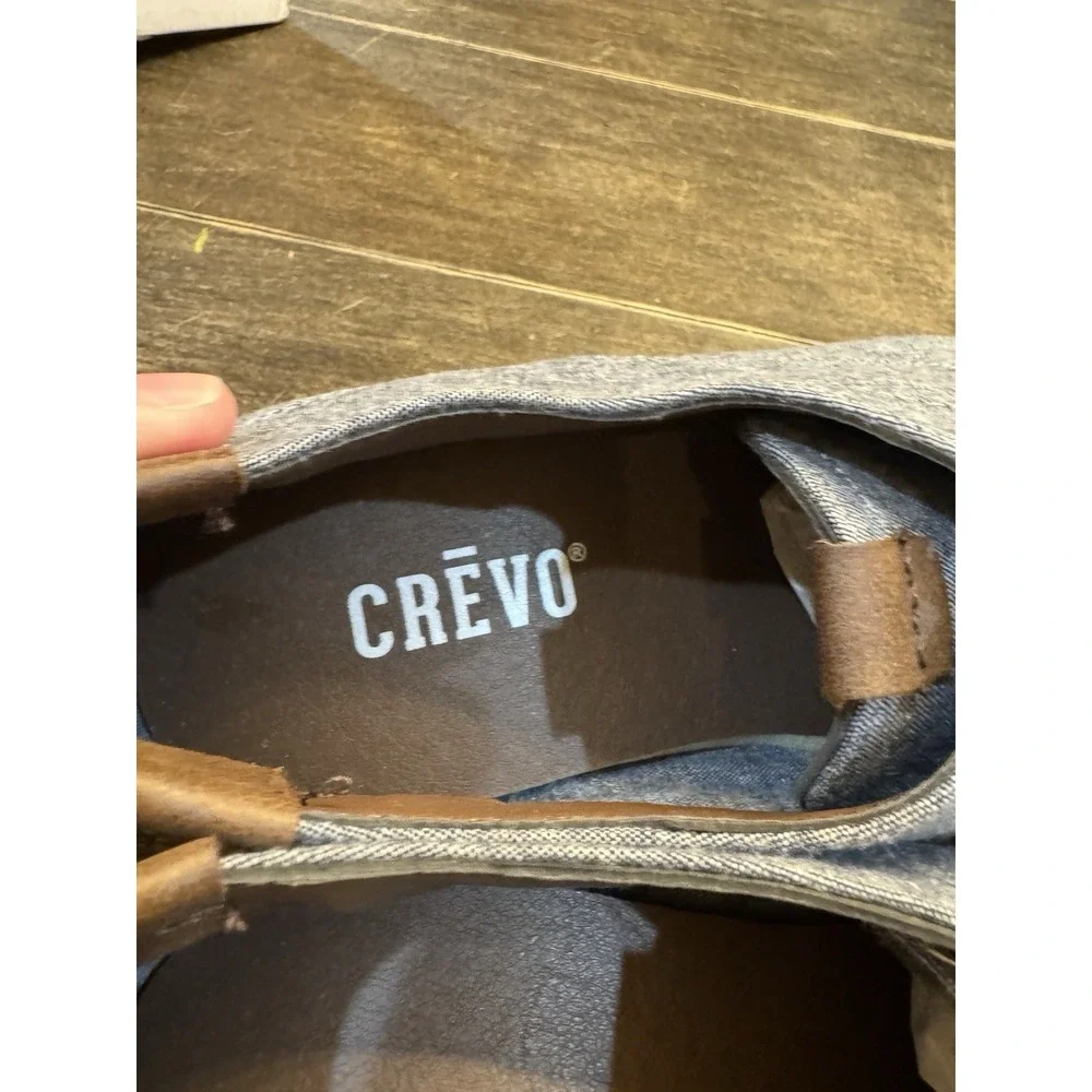 Crevo Buddy Cushioned Oxfords Mens Size‎ 8 New Chambray Blue Preppy